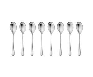 Robert Welch Radford Satin Small Coffee Spoon, Set of 8. Suitable for Espresso, Small Coffee. Made from Stainless Steel. Dishwasher Safe.