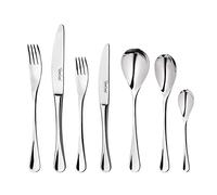 Robert Welch RW2 Bright, 84 Piece Cutlery Set for 12 People. Made from Stainless Steel. Dishwasher Safe.