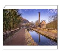 robertharding 10x8 Print of View of mackerel sky and old pump station beside the Cromford Canal (24892629)