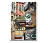 robertharding A2 Poster of Totem Pole in Pioneer Square, Seattle, Washington State, United States of (3640044)