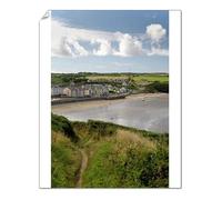 robertharding Broad Haven Print: Pembrokeshire Coast Path, Wales - Print 10"x8" (25x20cm) (1208956)