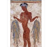 robertharding Fresco of a Fisherman Print, 1600 BC, Santorini Greece - Print 10"x8" (25x20cm) (1159653)