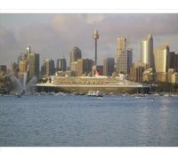 robertharding Queen Mary 2 Maiden Voyage Print, Sydney Harbour Arrival - Print 10"x8" (25x20cm) (1130745)