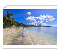 robertharding South Friars Bay Print: Turquoise Sea, St. Kitts - Print 10"x8" (25x20cm) (19886969)