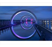 robertharding The Falkirk Wheel at Night Print, Scotland - Print 10"x8" (25x20cm) (24892475)
