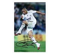 Roberto Carlos - Real Madrid Autographed Signed A4 Photo Print