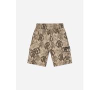 Roberto Cavalli Boys Monogram Bermuda Shorts in Brown - Brown - 16 Yrs