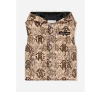 Roberto Cavalli Boys Monogram Gilet in Brown - Brown - 8 Yrs