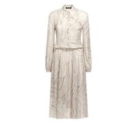 Roberto Cavalli feather-print midi shirt dress - White 40-42-46