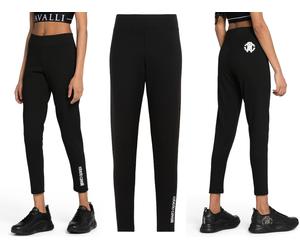 Roberto Cavalli Firenze Logo Leggings Jeggings Gummiband Pants Jogging Hose M