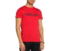 Roberto Cavalli Firenze Logo Print Luxury Crew Neck T-Shirt Retro Shirt Top 2XL