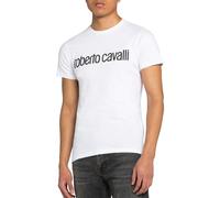 Roberto Cavalli Firenze Logo Print Luxury Crew Neck T-Shirt Retro Shirt Top XXL