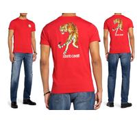 Roberto Cavalli Firenze Tiger Print Luxury Crew Neck T-Shirt Retro Shirt Top Wow