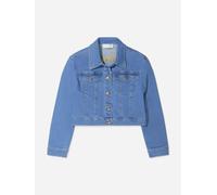 Roberto Cavalli Girls Cotton Denim Jacket - Blue - 10 Yrs