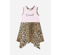 Roberto Cavalli Girls Cotton Jersey Dress in Pink - Pink - 16 Yrs