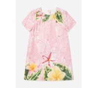 Roberto Cavalli Girls Silk Floral Dress in Pink - Pink - 12 Yrs