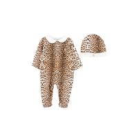 Roberto Cavalli Junior leopard-print babygrow set - Brown 3 mths-6 mths