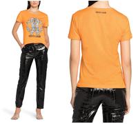 Roberto Cavalli Rc Lynx-Print Monogram Cotton T-Shirt Top Lounge Iconic Shirt L