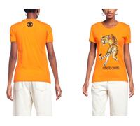 Roberto Cavalli Rc Tiger Print Logo Cotton T-Shirt Top Lounge Iconic Shirt S