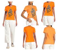 Roberto Cavalli Snake Print Monogram Cotton Top Lounge Iconic - Shirt