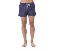 Roberto Cavalli Sport Men's Blue Polyester Swim Trunk | Size: Large Roberto Cavalli Sport Blue L