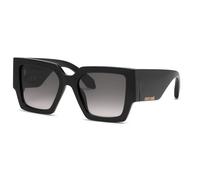 Roberto Cavalli SRC067W 700 Woman Sunglasses Acetate Black Smoke Squared Normal Shaded