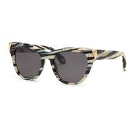 Roberto Cavalli SRC095M 0AHH Woman Sunglasses Acetate Multi-color Smoke Butterfly Normal