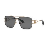 Roberto Cavalli SRC131 301 Unisex Sunglasses Metal Gold Smoke Squared Normal