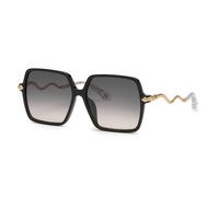 Roberto Cavalli SRC132 700 Woman Sunglasses Acetate Black Smoke Squared Normal Nuanced