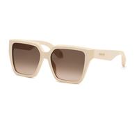 Roberto Cavalli SRC156M 09X7 Woman Sunglasses Acetate Ivory Brown Squared Normal Nuanced