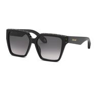 Roberto Cavalli SRC156V 700Y Woman Sunglasses Acetate Black Smoke Squared Normal Nuanced