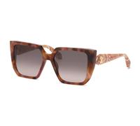 Roberto Cavalli SRC170M 01GQ Woman Sunglasses Acetate Havana Brown Squared Normal Nuanced