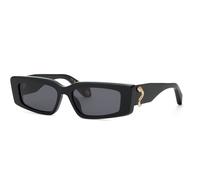 Roberto Cavalli SRC185 700 Woman Sunglasses Acetate Black Smoke Squared Normal