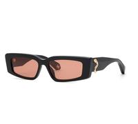 Roberto Cavalli SRC185 700Y Woman Sunglasses Acetate Black Orange Squared Normal