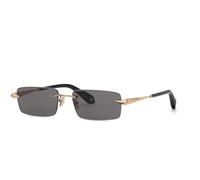 Roberto Cavalli SRC206M 300 Woman Sunglasses Metal Gold Smoke Squared Normal