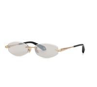 Roberto Cavalli SRC207M 300X Woman Sunglasses Metal Gold Squared Normal Mirrored