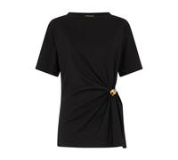 Roberto Cavalli tiger head-brooch T-shirt - Black XS