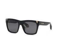 Roberto Cavalli Unisex Roberto Cavalli SRC126V 700Y Sunglasses Acetate Black Smoke Squared Normal