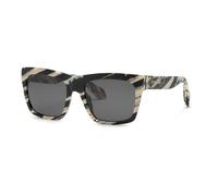 Roberto Cavalli Unisex SRC126M 09NN Sunglasses Acetate Black Smoke Squared Normal