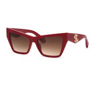 Roberto Cavalli Woman Roberto Cavalli SRC114 09EZ Sunglasses Acetate Red Brown Butterfly Normal Shaded