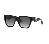 Roberto Cavalli Woman Roberto Cavalli SRC137 700 Sunglasses Acetate Black Smoke Squared Normal Nuanced