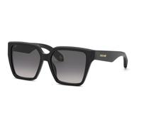 Roberto Cavalli Woman Roberto Cavalli SRC156M 700 Sunglasses Acetate Black Smoke Squared Normal Nuanced
