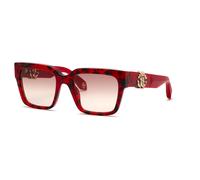 Roberto Cavalli Woman SRC040M 07MT Sunglasses Acetate Red Brown Squared Normal Shaded