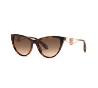 Roberto Cavalli Woman SRC158M 9AJK Sunglasses Acetate Havana Brown Butterfly Normal Nuanced