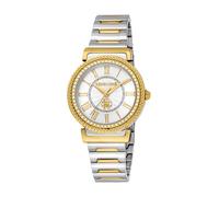 Roberto Cavalli Women's Stainless Steel Two Tone Silver & Gold Color Watch Roberto Cavalli Silver One Size