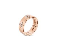 Roberto Coin Love in Verona 18ct Rose Gold Diamond 6mm Wide Ring - 13-(53)