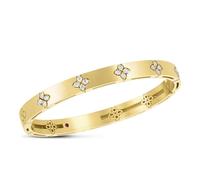 Roberto Coin Love in Verona 18ct Yellow Gold 0.48ct Diamond Bangle