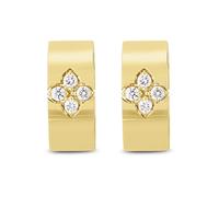Roberto Coin Love in Verona 18ct Yellow Gold Diamond Large Hoop Earrings