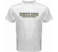 Roberto Duran Manos De Piedra Boxing Legend Men's T-Shirt White M
