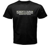 Roberto Duran Manos De Piedra Boxing Legend Unisex 100% Cotton Short-Sleeve T-Shirts O Neck tee Black S